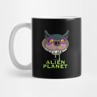 Giree - Alien Planet - No Heart Green Mug